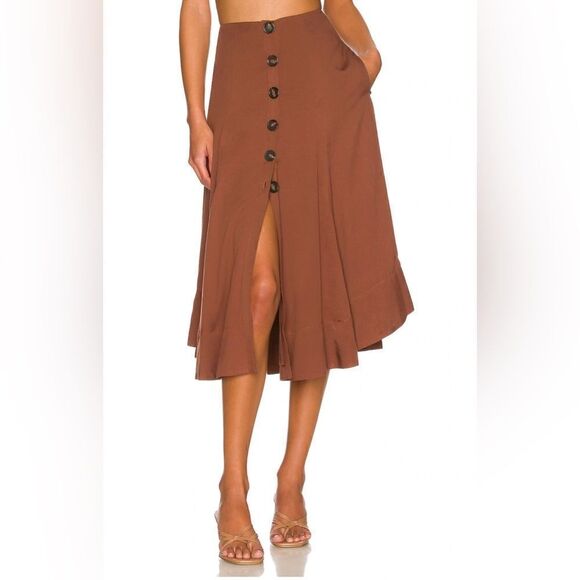 ANNA NATA NEW WITH TAGS Courtney Skirt in Sepia Brown size Medium - Picture 5 of 8